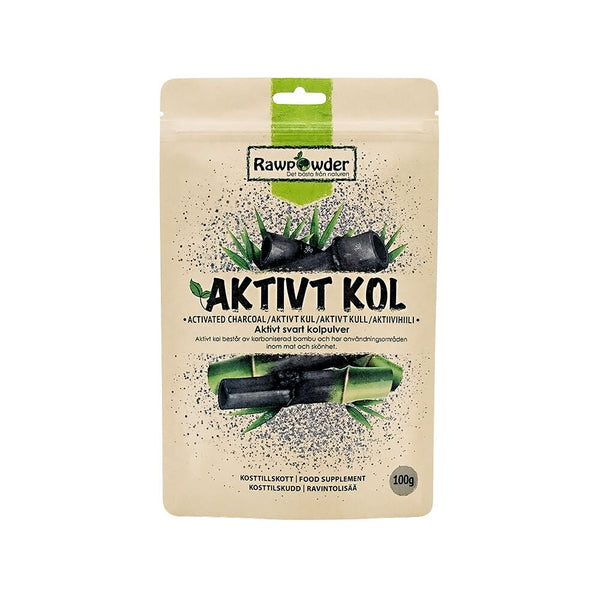 Rawpowder Aktivt Kol Pulver 100 g