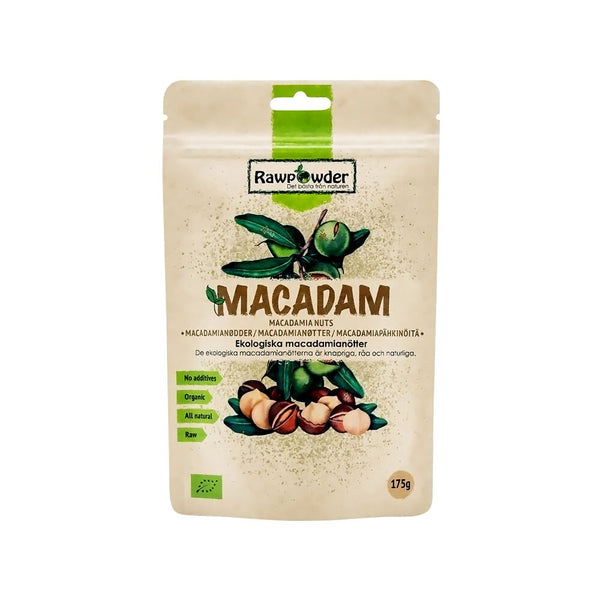 Rawpowder Macadam nötter Naturell 175 g
