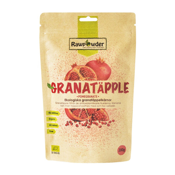 Rawpowder Granatäppelkärnor 200 g