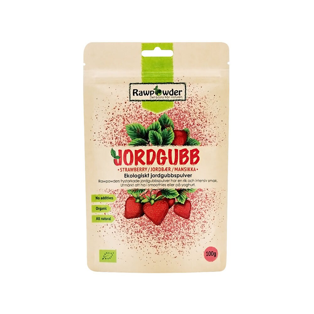 Rawpowder Jordgubbspulver 100 g