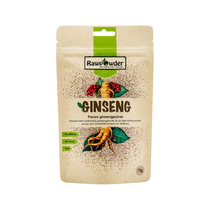 Rawpowder Ginseng Pulver Panax 75 g
