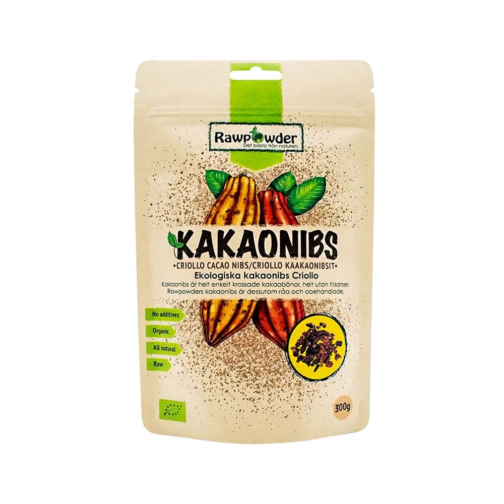 Rawpowder Kakao Nibs Criollo 300 g