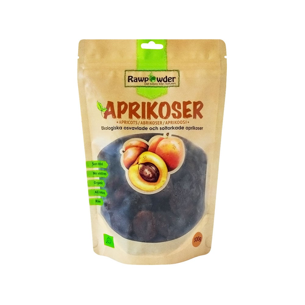 Rawpowder Aprikoser Soltorkade 300 g