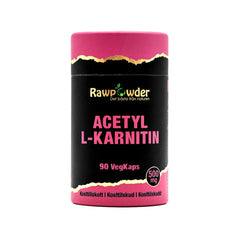 Rawpowder Acetyl L-Karnitin 500 mg 90 kapslar