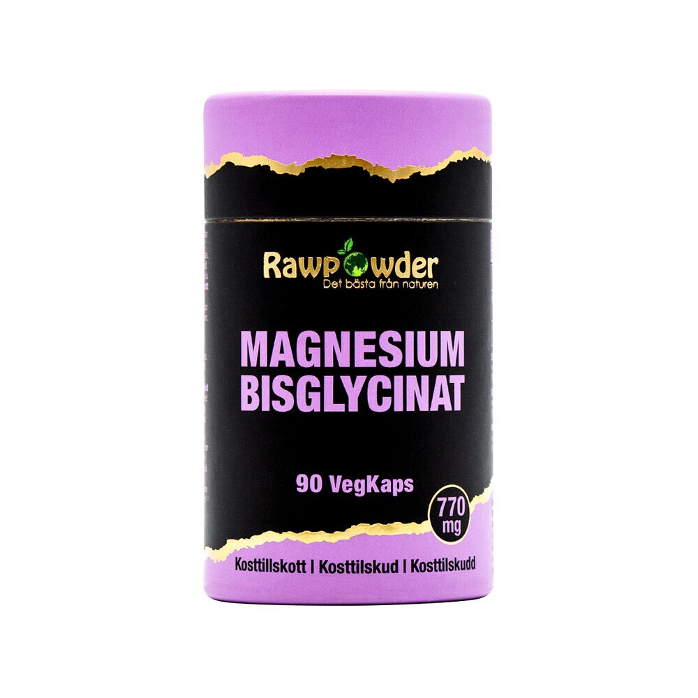 Rawpowder Magnesium Bisglycinat 770 mg 90 kapslar