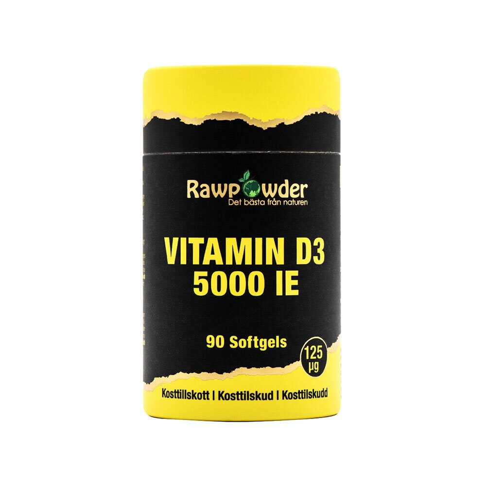 Rawpowder Vitamin D3 5000 IE 90 kapslar
