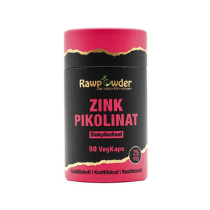 Rawpowder Zink Pikolinat 25 mg 90 vegetabiliska kapslar