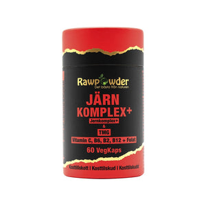 Rawpowder Järn Komplex+ 60 vegetabiliska kapslar