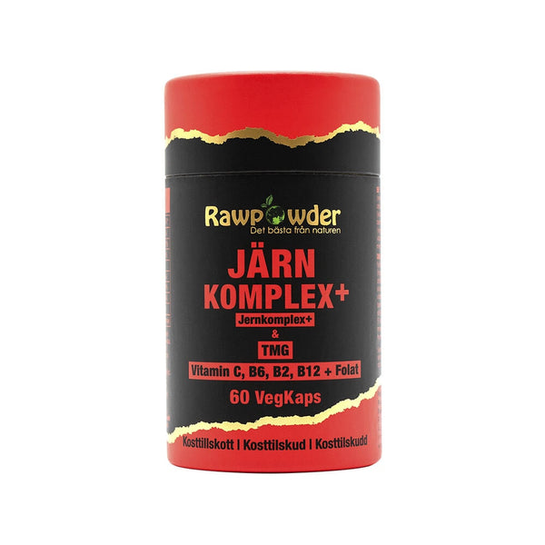 Rawpowder Järn Komplex+ 60 vegetabiliska kapslar