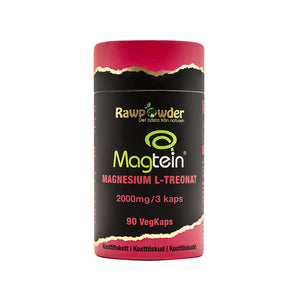 Rawpowder Magnesium L-Treonat Magtein 90 vegetabiliska kapslar