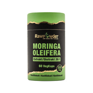 Rawpowder Moringa Extrakt 20:1 500 mg 60 VegKapslar