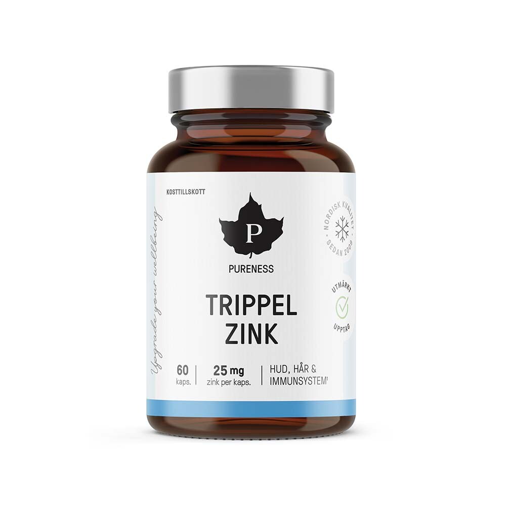 Pureness Trippel Zink 60 kapslar