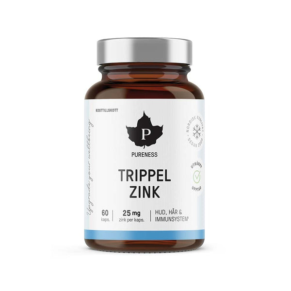 Pureness Trippel Zink 60 kapslar