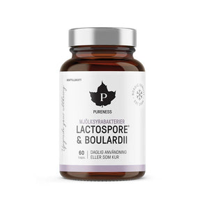Pureness Mjölksyrabakterier Lactospore + Boulardii 60 kapslar