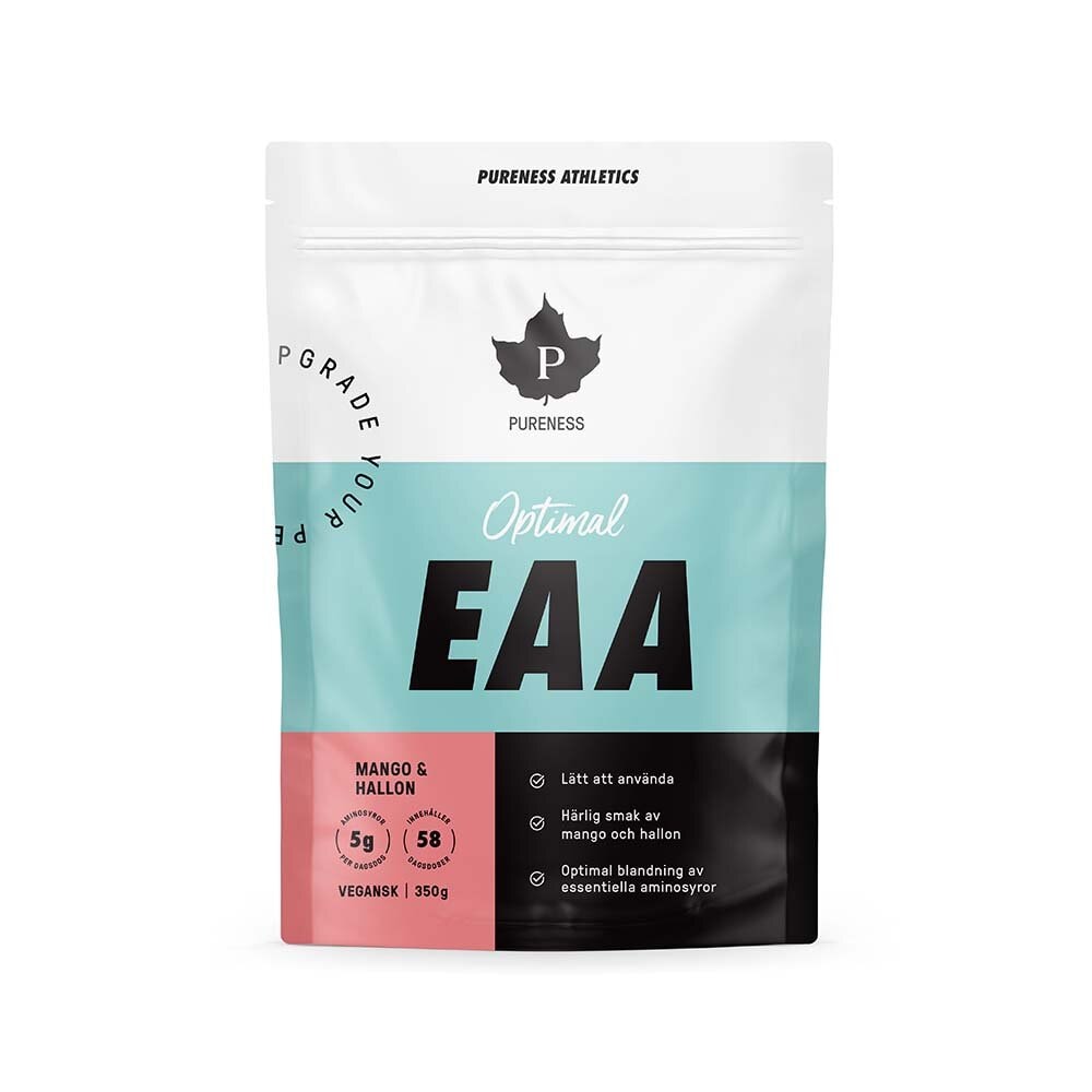 Pureness Athletics Optimal EAA-pulver Mango & Hallon 350 g
