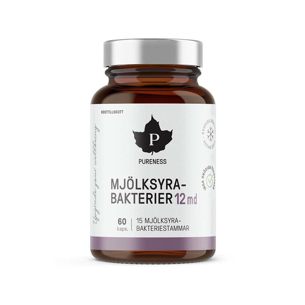 Pureness Mjölksyrabakterier 12 miljarder 60 kapslar
