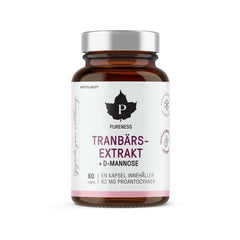 Pureness Tranbärsextrakt med D-mannose 60 kapslar
