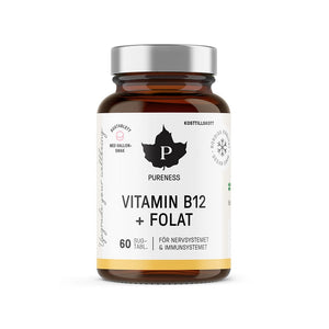Pureness Vitamin B12 + Folat Hallon 60 sugtabletter