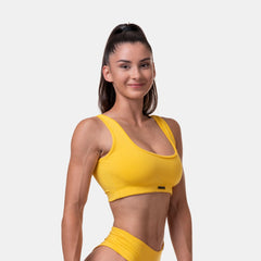 NEBBIA Miami Sporty Bikini Top Yellow