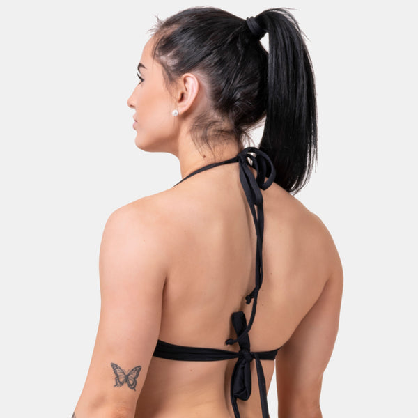 NEBBIA Earth Powered Bikini Top Volcanic Black – detaljbild