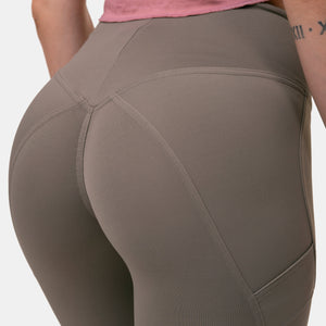 NEBBIA Fit & Smart High Waist Tights mocha – detaljbild