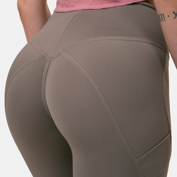 NEBBIA Fit & Smart High Waist Tights mocha – detaljbild