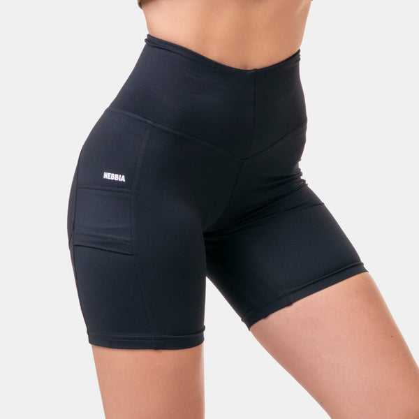 NEBBIA Fit Smart Biker Shorts Black – detaljbild