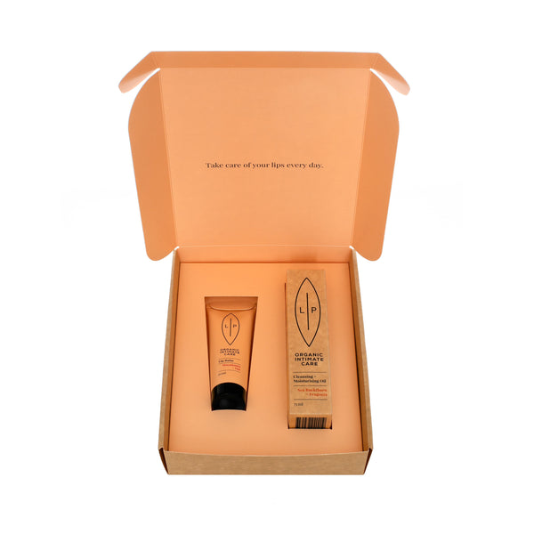 Lip Intimate Care Lip Fragonia & Balm Kit 125 ml – i öppen presentask