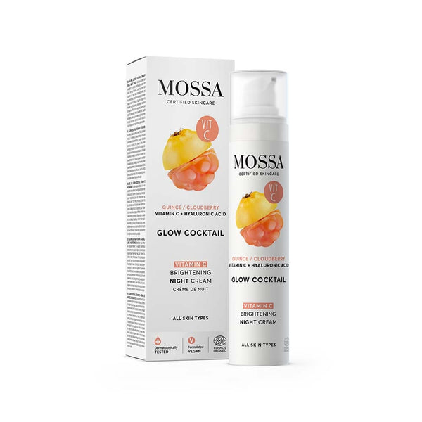 Mossa Glow Cocktail Vitamin C Brightening Night Cream 50 ml – med ytterförpackning