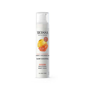 Mossa Glow Cocktail Vitamin C Brightening Night Cream 50 ml – i pumpflaska