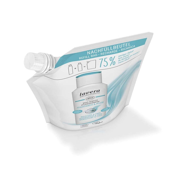 Lavera Basis Sensitive Shampoo Refill 500 ml – i refillpåse