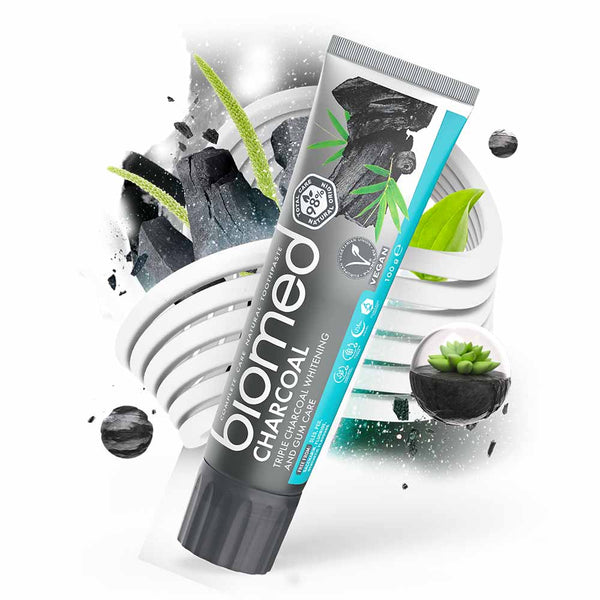 Biomed Charcoal Tandkräm 100 g
