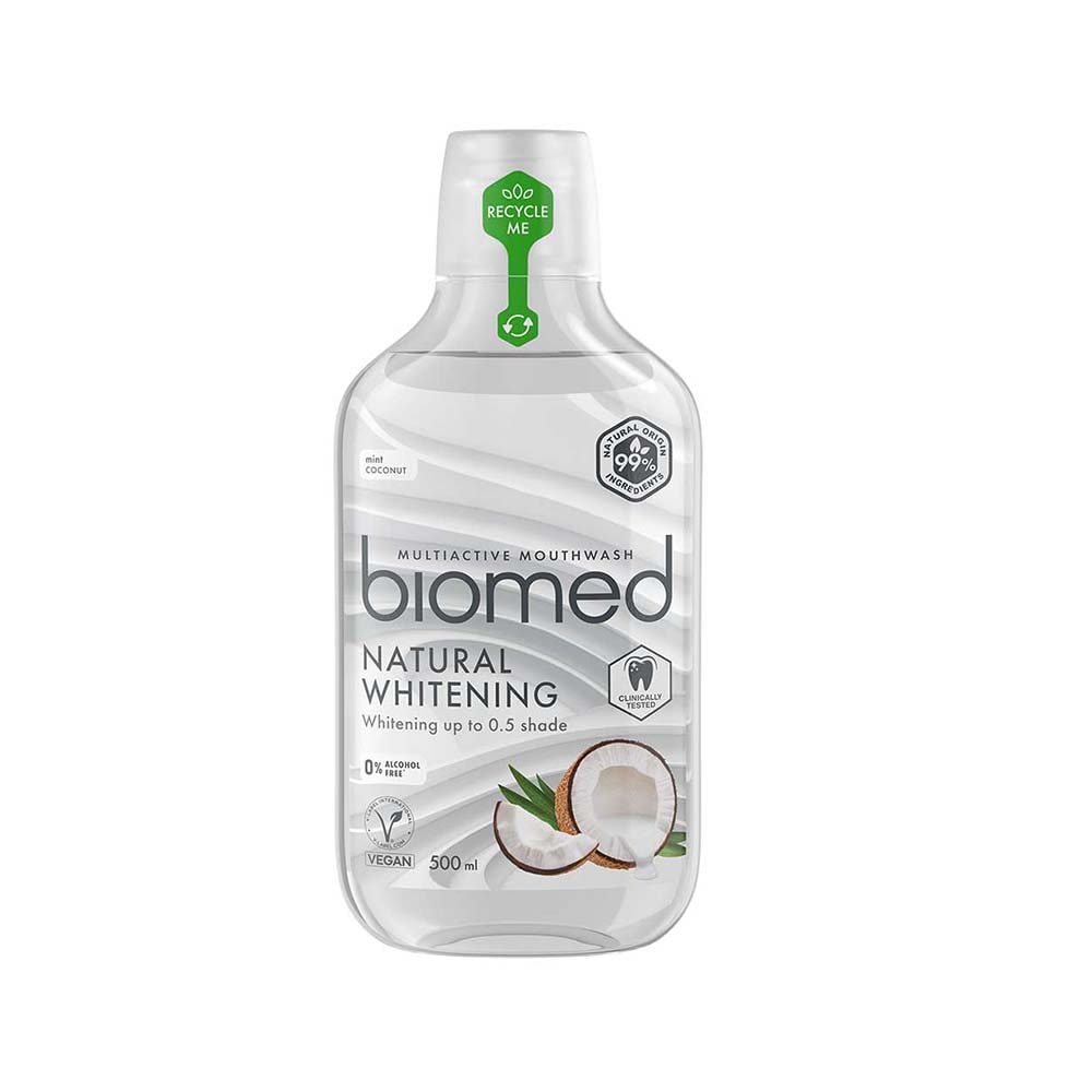 Biomed Natural Whitening Munskölj 500 ml