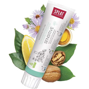 Splat Flourfri Tandkräm Sensitive 100 ml – med citron och örter i miljöbild