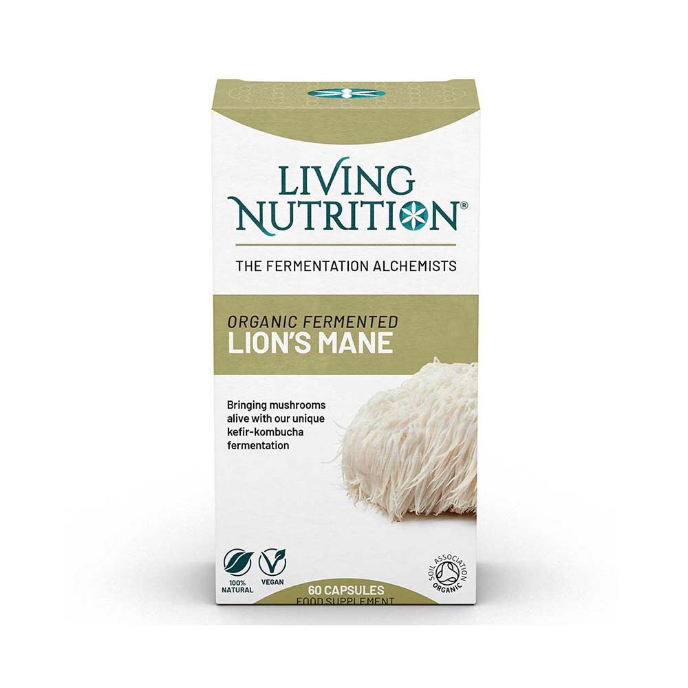 Living Nutrition Organic Fermented Lion's Mane 60 kapslar
