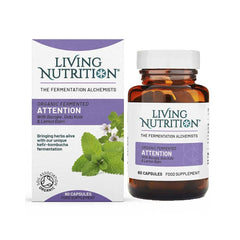 Living Nutrition Organic Fermented Attention 60 kapslar