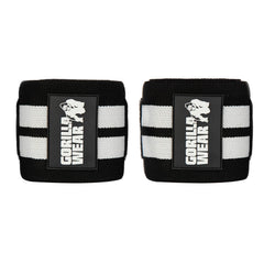 Gorilla Wear Elbow Wraps black/white 1,2 m