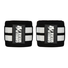 Gorilla Wear Elbow Wraps Black/White 1,5 m