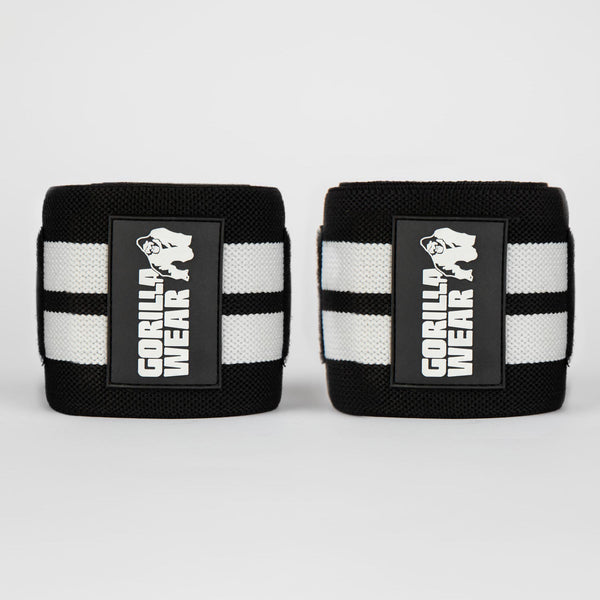 Gorilla Wear Elbow Wraps Black/White 1,8 m