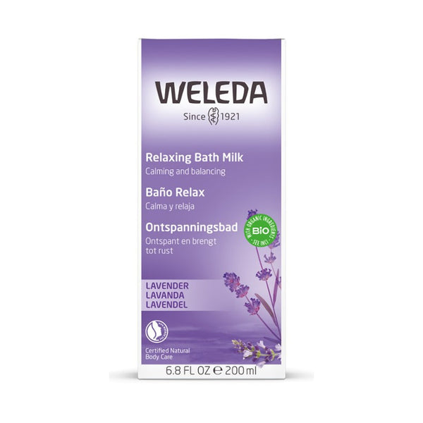 Weleda Lavender Relaxing Bath Milk 200 ml – i förpackning