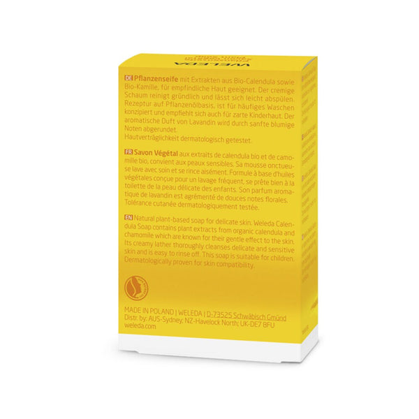 Weleda Calendula Soap 100 g – baksida av förpackningen