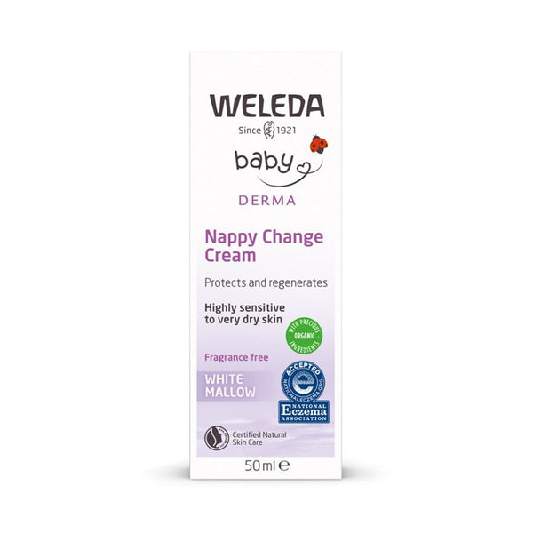 Weleda White Mallow Nappy Change Cream 50 ml – i förpackning