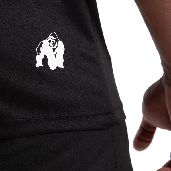 Gorilla Wear Classic Training T-Shirt Black – närbild av sidologotyp