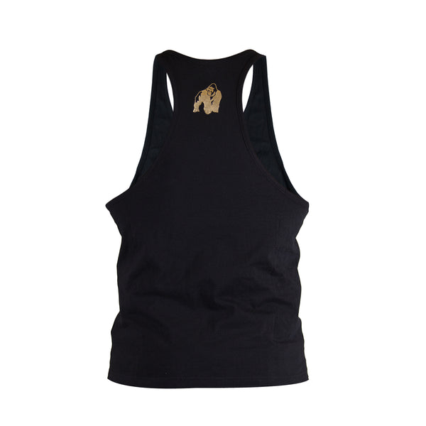 Gorilla Wear Classic Tank Top Black/Gold – linne bakifrån