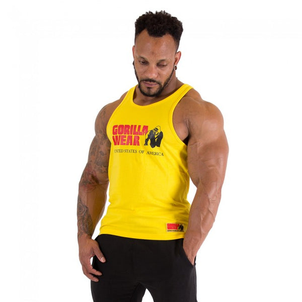 Gorilla Wear Classic Tank Top Yellow