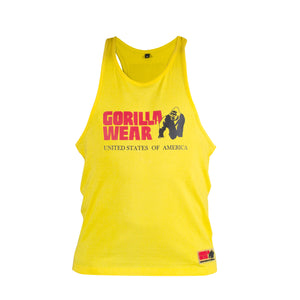 Gorilla Wear Classic Tank Top Yellow – linne framifrån