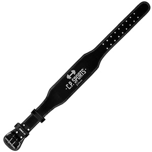 C.P. Sports Lifting Belt Black – närbild av spänne