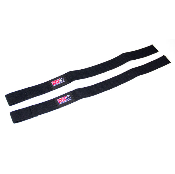 Gorilla Wear Lifting Straps Black – utsträckta