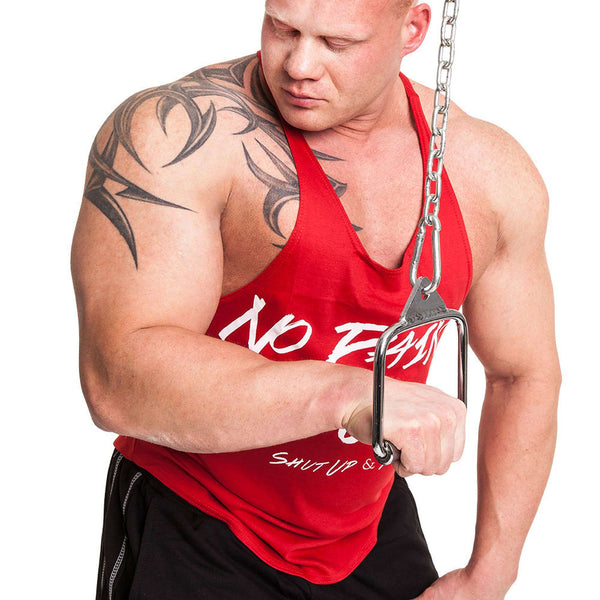 C.P. Sports Single Cable Grip Steel – i användning med kabelmaskin