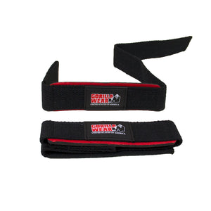 Gorilla Wear Padded Lifting Straps Black/Red – produktpar med padded lifting straps